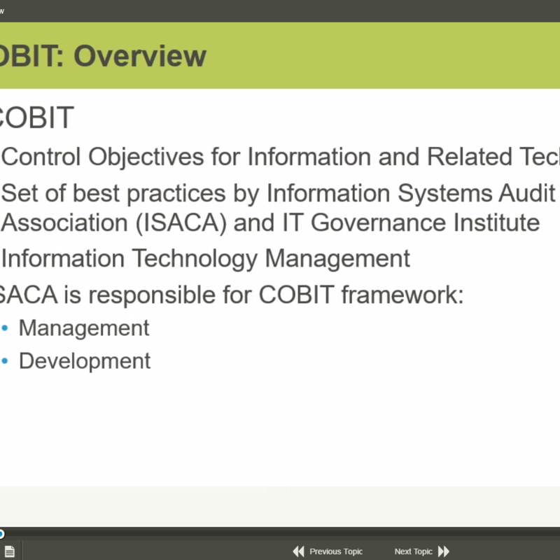 COBIT 5 Foundation E-Learning Kurs