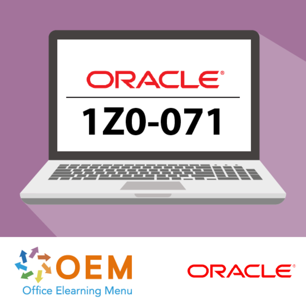 Oracle Corporation Oracle Database 12c R2 SQL exam 1Z0-071 Ausbildung