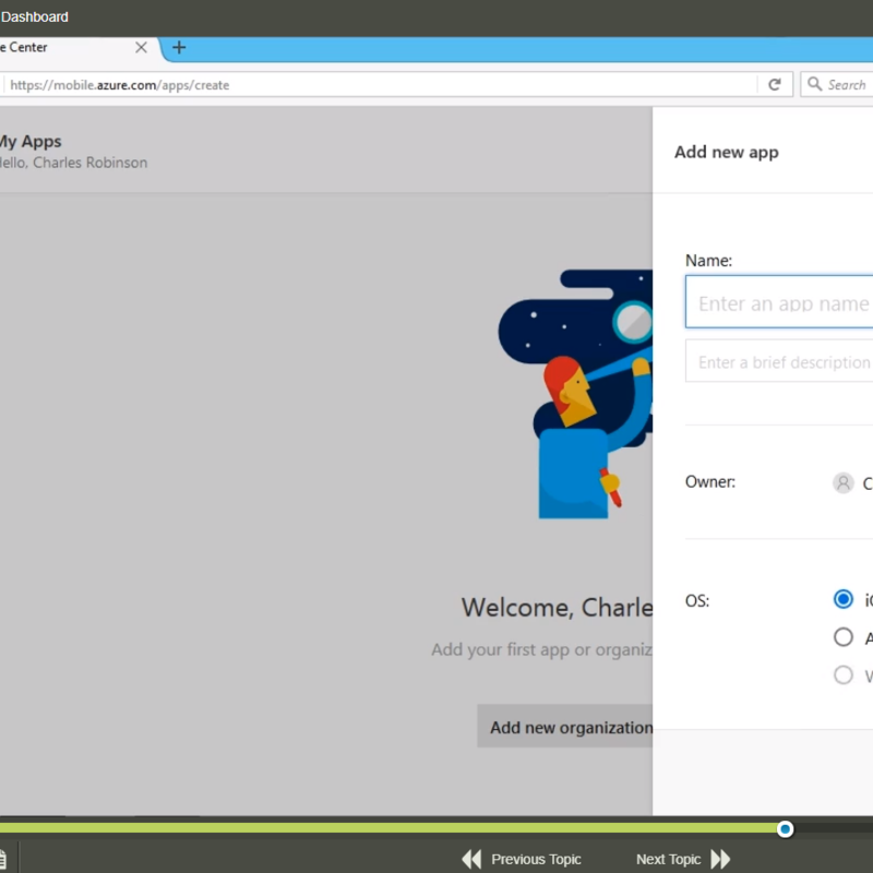 Visual Studio Mobile Center First Look Ausbildung
