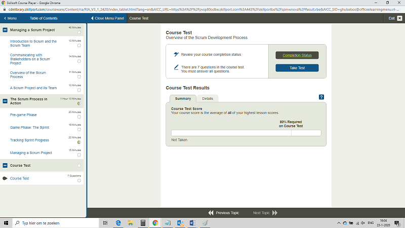 Certified Scrum Master CSM E-Learning Kurs