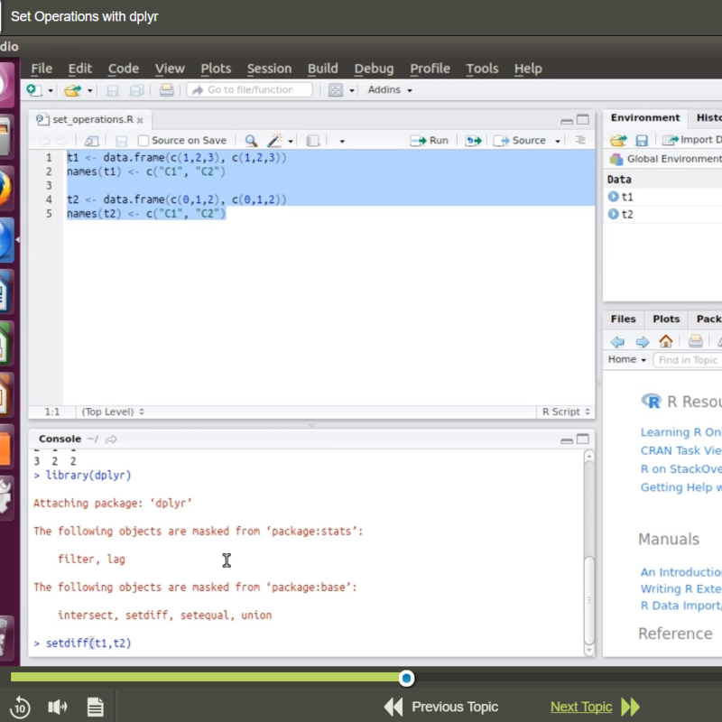 Data Science Using R E-Learning Kurs