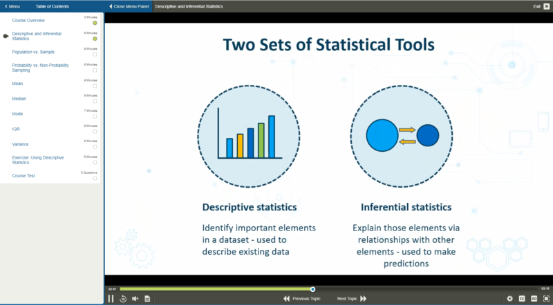 Statistics for Data Science #1 E-Learning Kurs