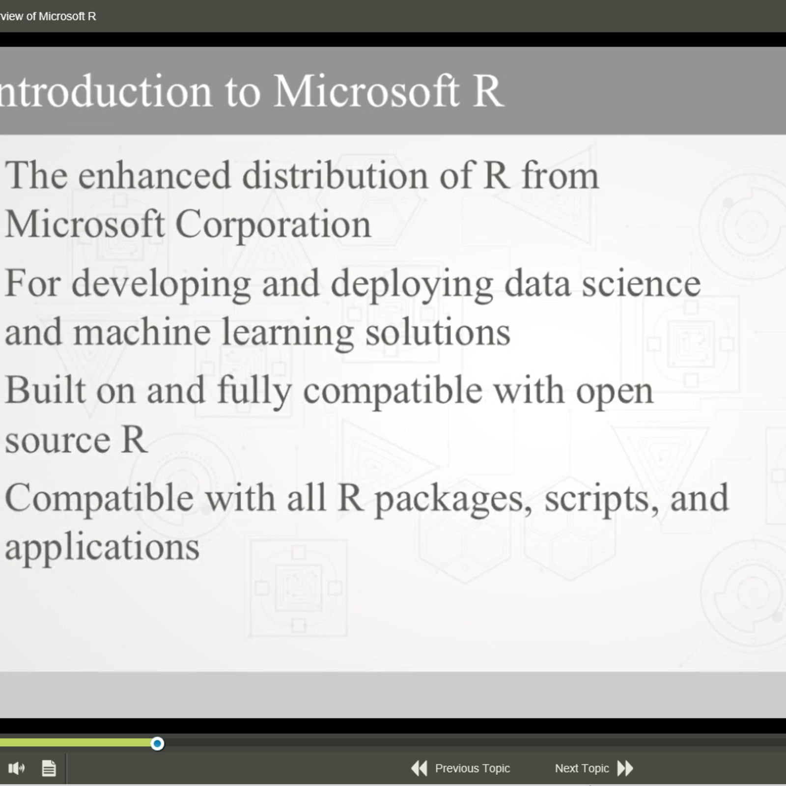 R Analyzing Big Data with Microsoft R E-Learning Kurs