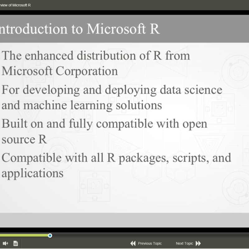 Analyzing Big Data with Microsoft R E-Learning Kurs