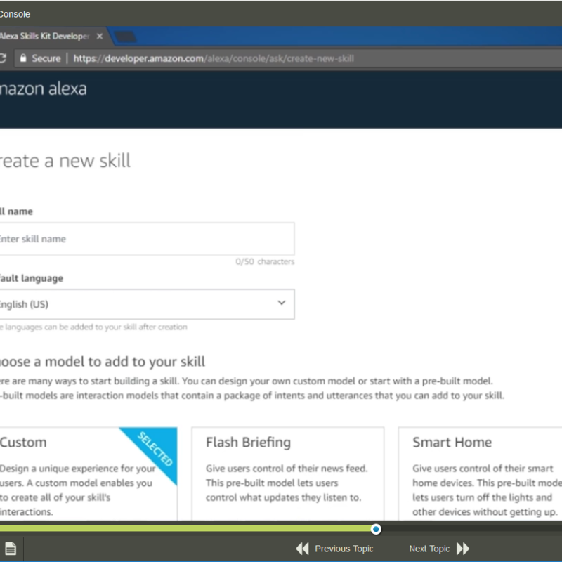 Amazon Alexa Skills E-Learning Kurs
