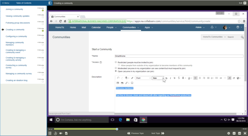 IBM Connections Cloud E-Learning Kurs