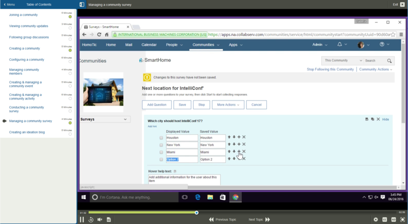 IBM Connections Cloud E-Learning Kurs