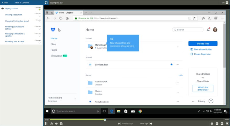 Dropbox E-Learning Kurs
