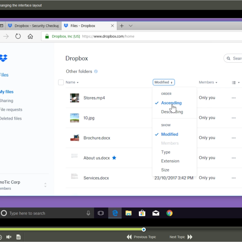 Dropbox E-Learning Kurs