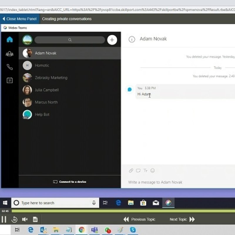 Cisco WebEx Teams E-Learning Kurs