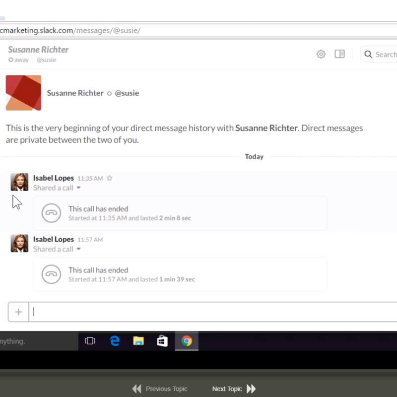 Slack iOS Using the iOS App E-Learning Kurs