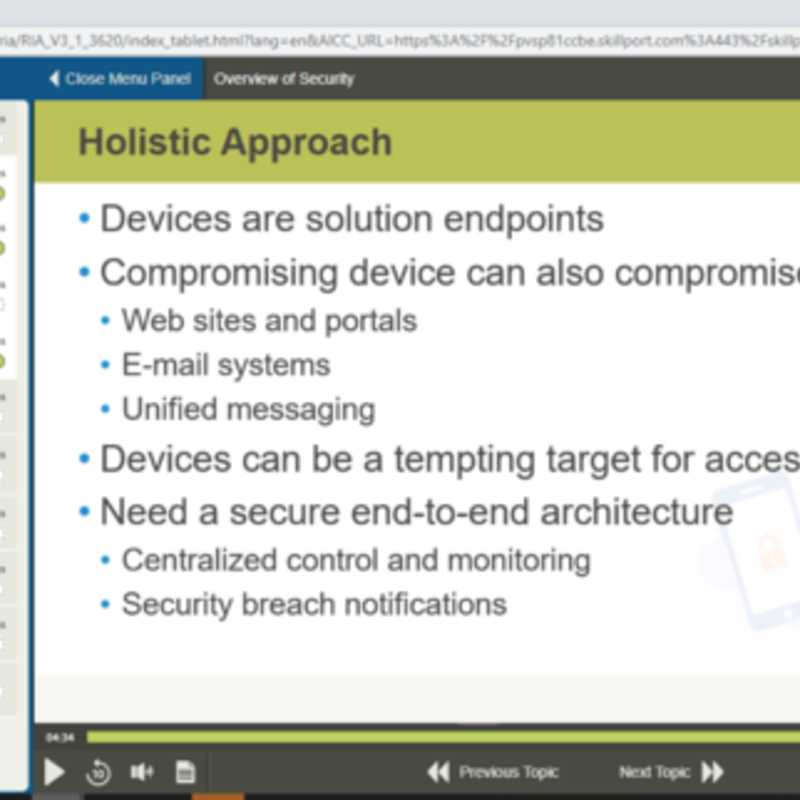 Securing Mobile Devices in the Enterprise E-Learning Kurs
