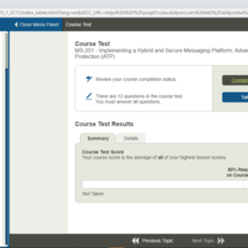MS-203 Microsoft 365 Messaging Ausbildung