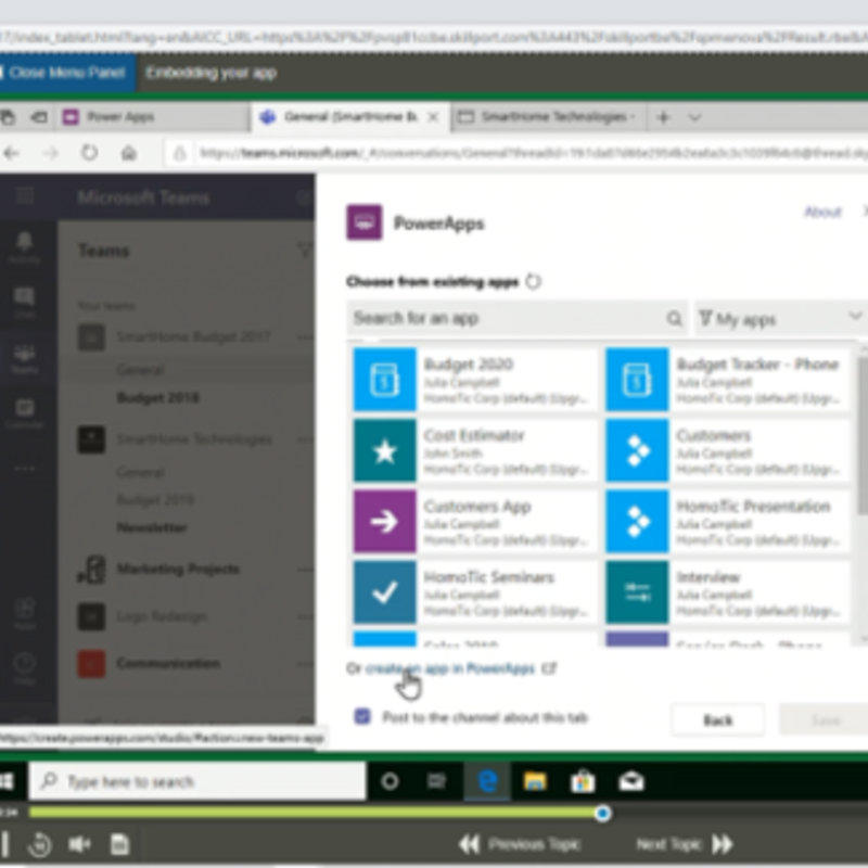 Microsoft PowerApps M55265 Ausbildung