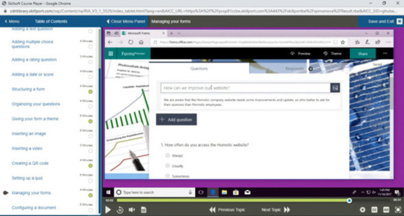 Microsoft Office 365 Forms E-Learning Kurs