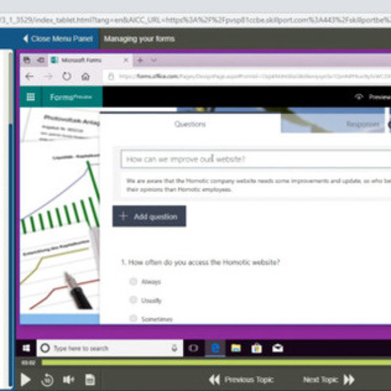 Microsoft Office 365 Forms E-Learning Kurs