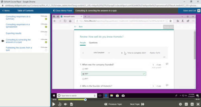 Microsoft Office 365 Forms E-Learning Kurs