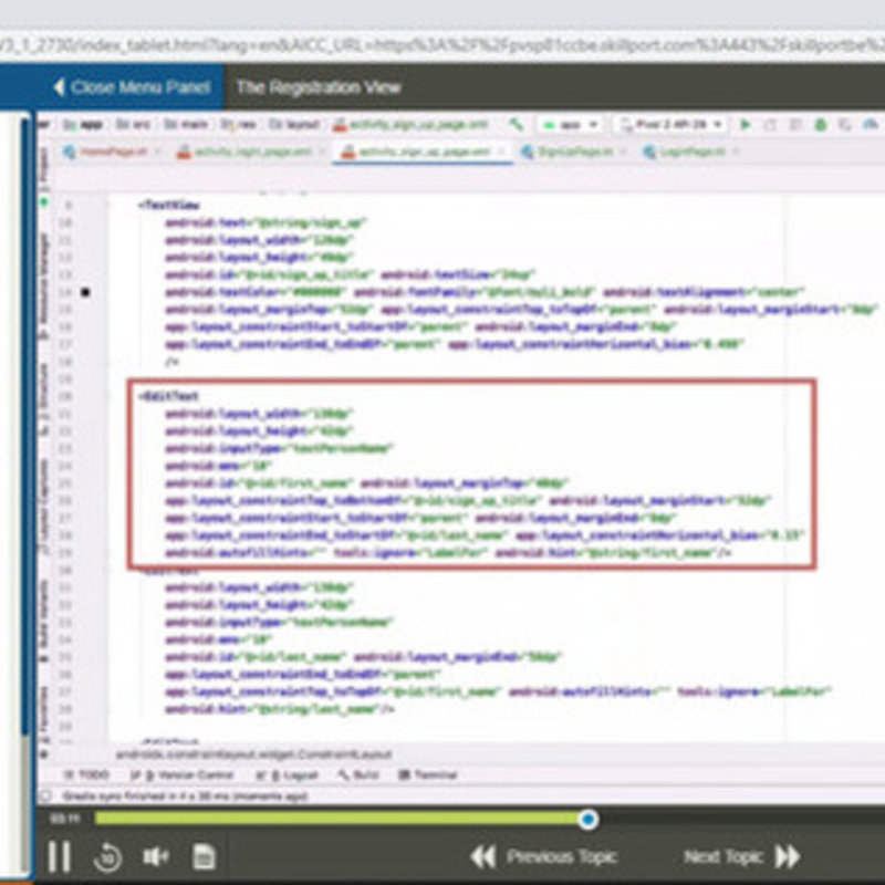 Mobile App Development on Android E-Learning Kurs
