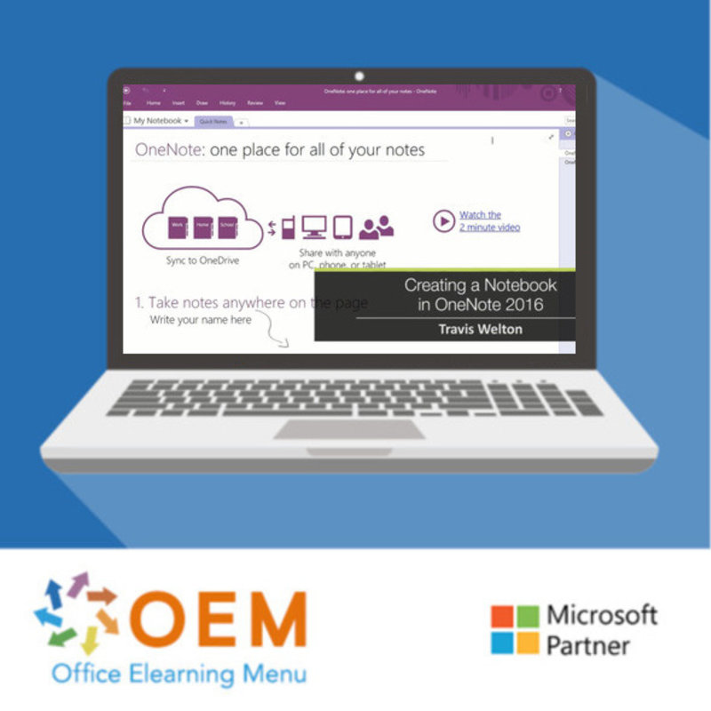 Microsoft OneNote 2016 for Mac E-Learning Kurs