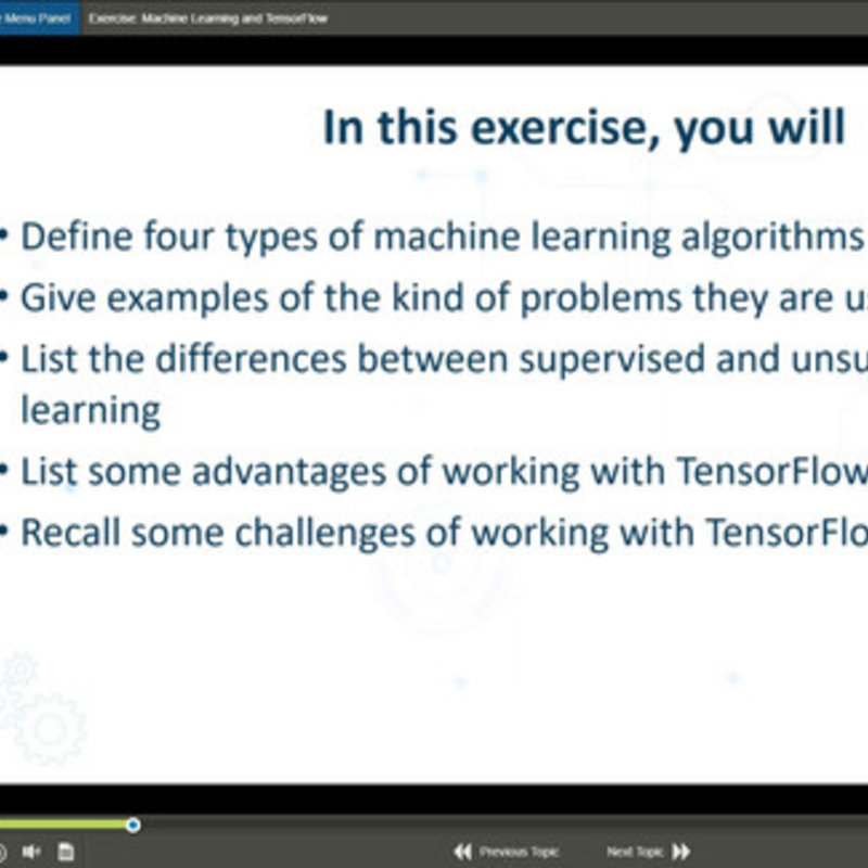 AI Development with TensorFlow E-Learning Kurs