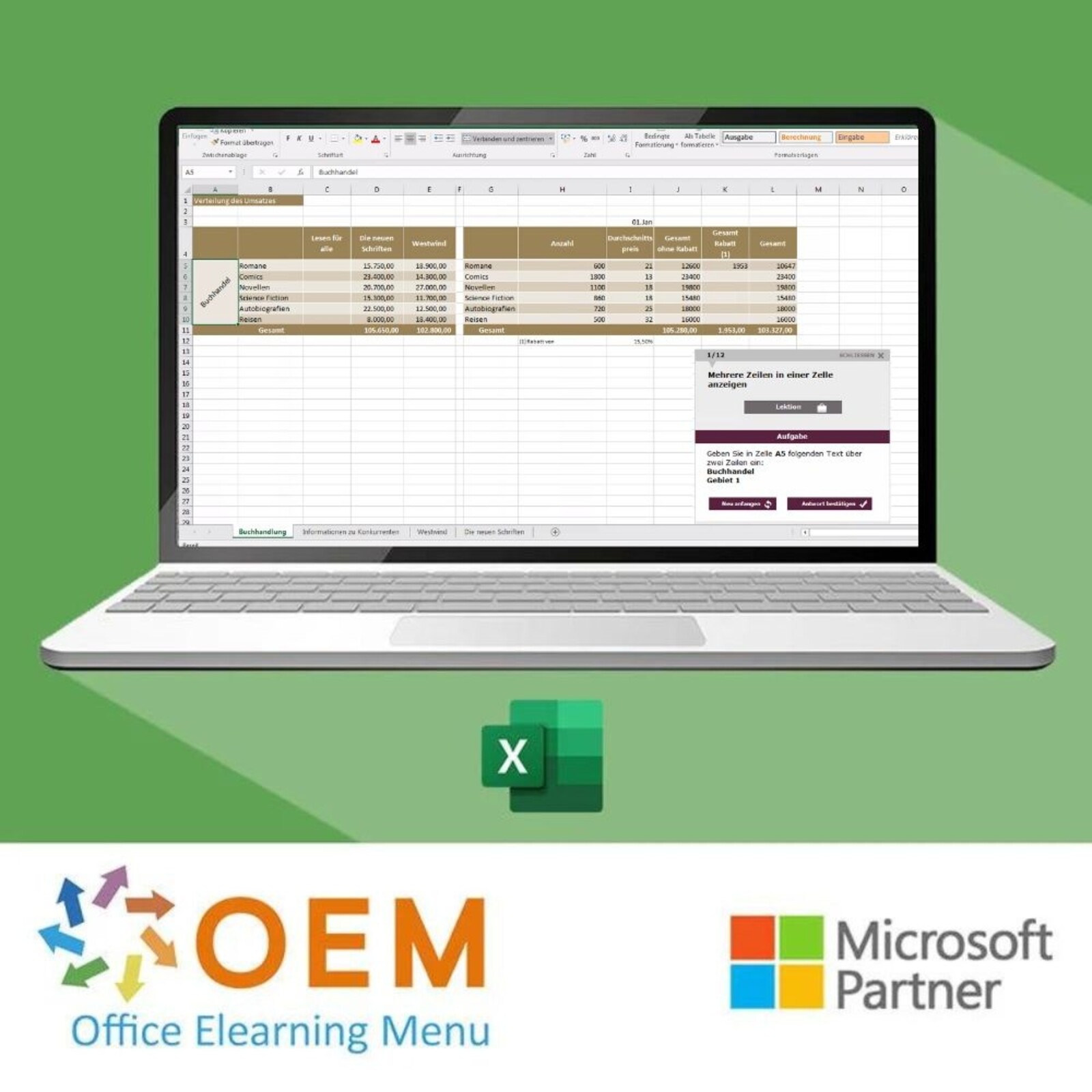 Microsoft Excel Kurs Excel 2016 Grundlagen Fortgeschritten Profi E-Learning