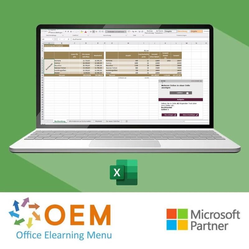 Kurs Excel 2016 Fortgeschritten E-Learning