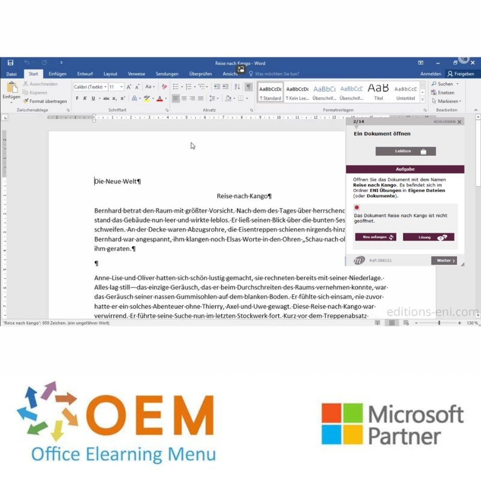 Microsoft Word Kurs Word 2016 Fortgeschritten E-Learning