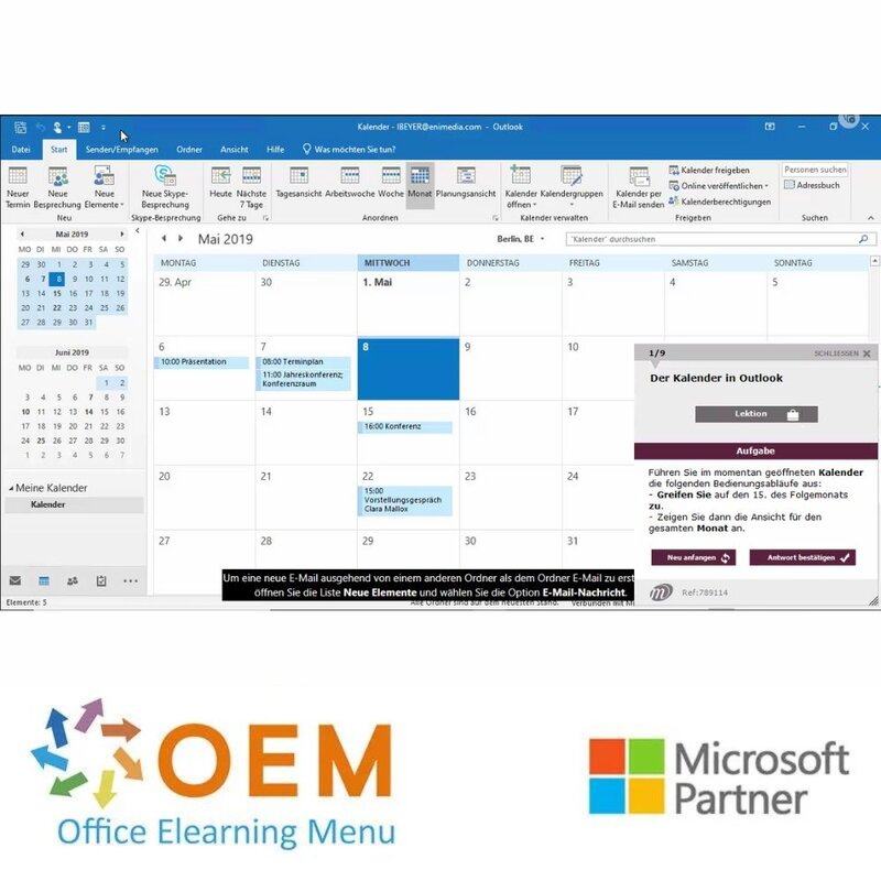 Kurs Outlook 2019 Grundlagen Fortgeschritten Profi E-Learning