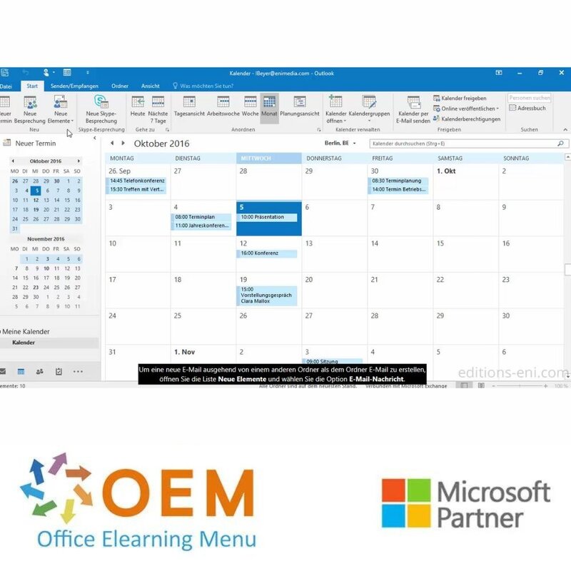 Kurs Outlook 2016 Grundlagen Fortgeschritten Profi E-Learning