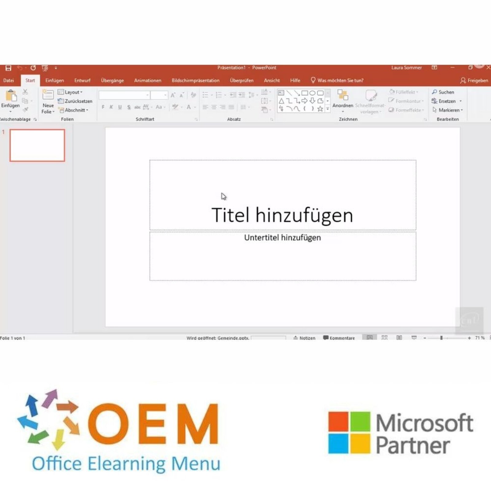 Microsoft PowerPoint Kurs PowerPoint 365 + Nullmessung E-Learning