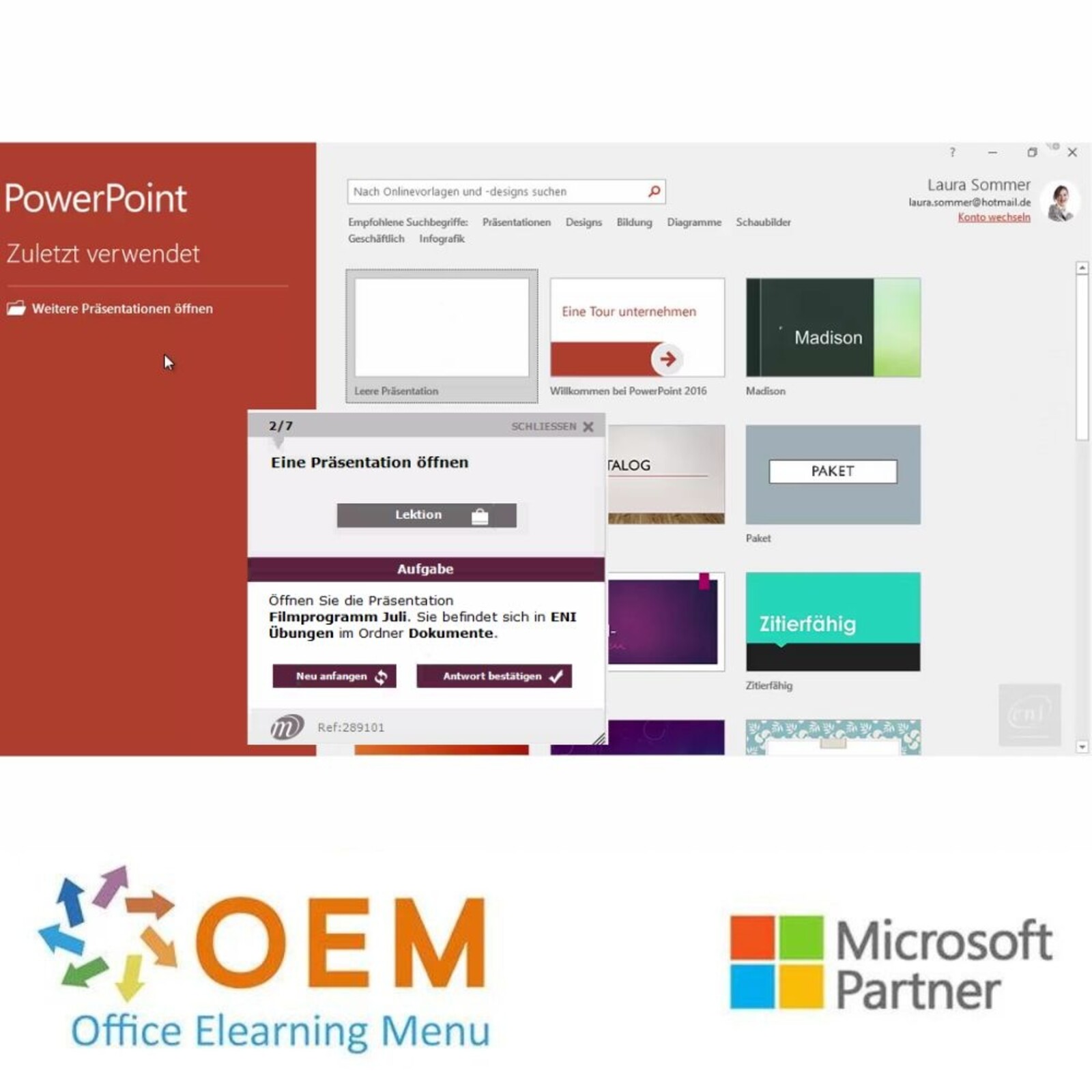 Microsoft PowerPoint Kurs PowerPoint 365 Fortgeschritten Profi E-Learning