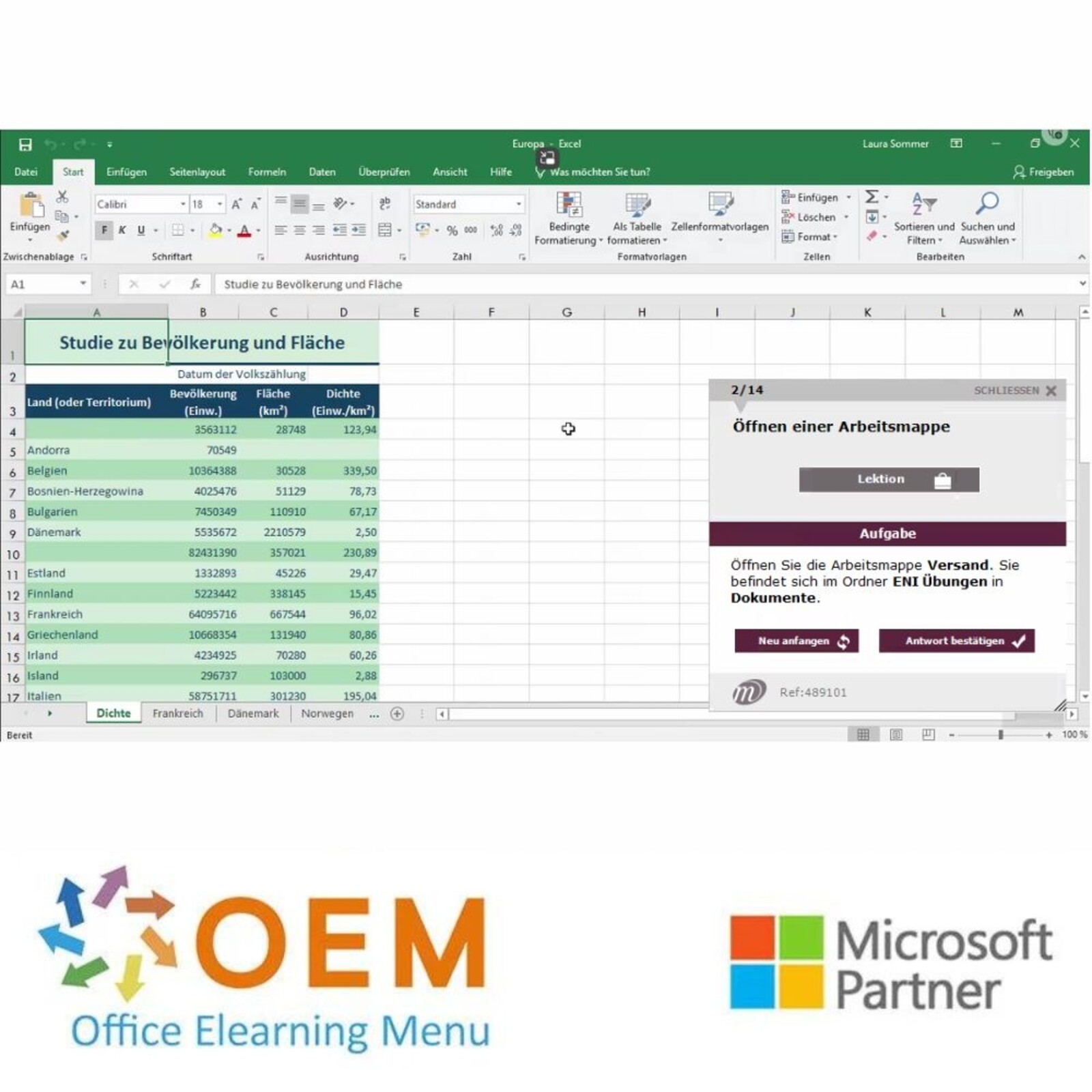 Microsoft Microsoft Excel 365 Schulung Grundlagen Fortgeschritten — E-Learning Kurs