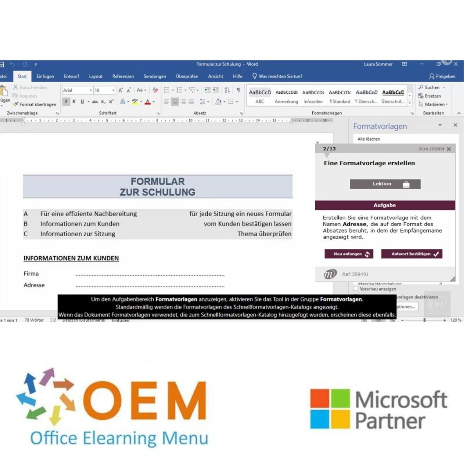 Microsoft Microsoft Word 365 Schulung Grundlagen Fortgeschritten — E-Learning Kurs