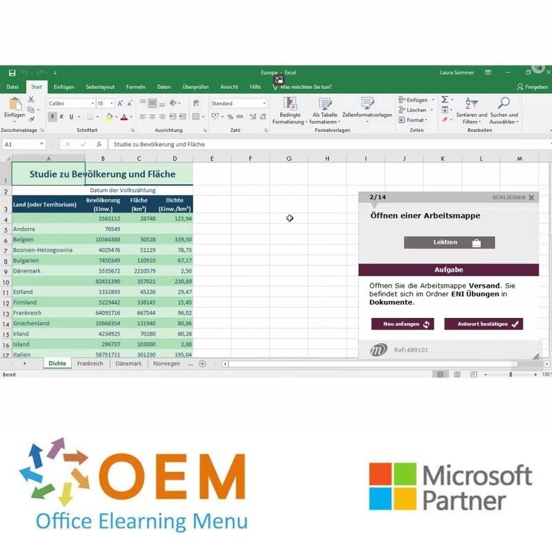 Kurs Microsoft Office 2019 Grundlage Fortgeschrittene E-Learning