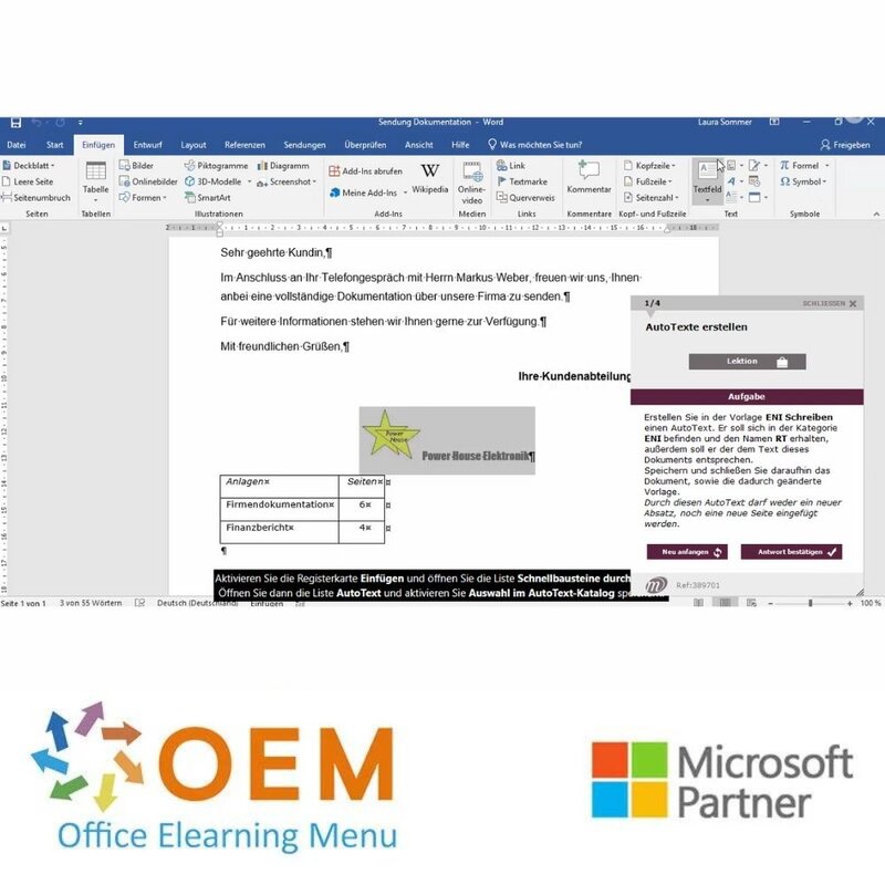 Kurs Microsoft Office 2019 Grundlage Fortgeschrittene E-Learning