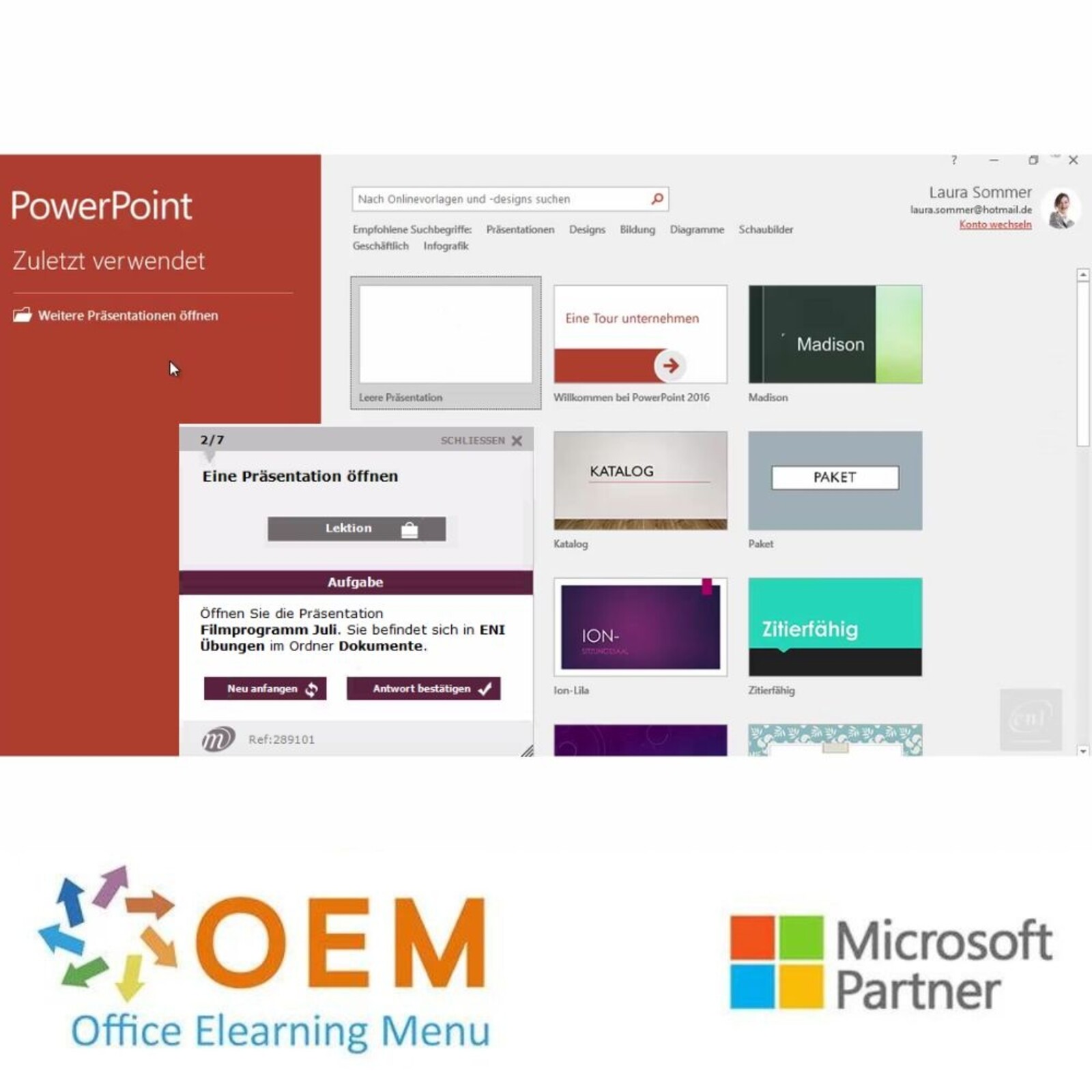 Microsoft Microsoft Office 2019 Schulung Grundlagen — E-Learning Kurs