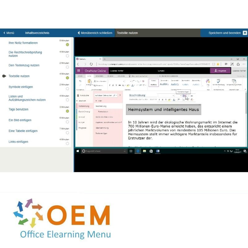 OneNote Online E-Learning