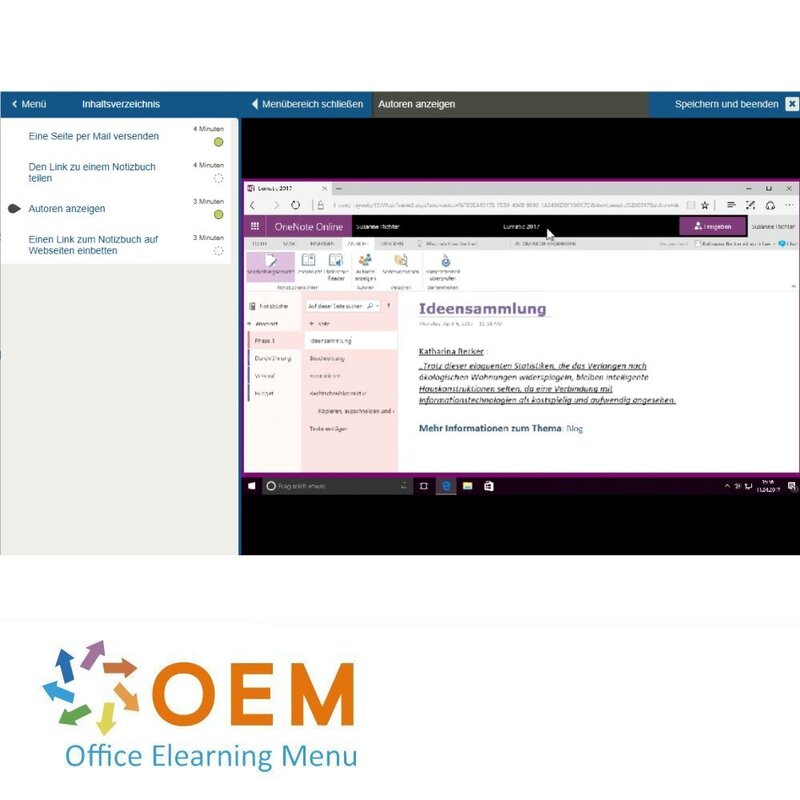 OneNote Online E-Learning