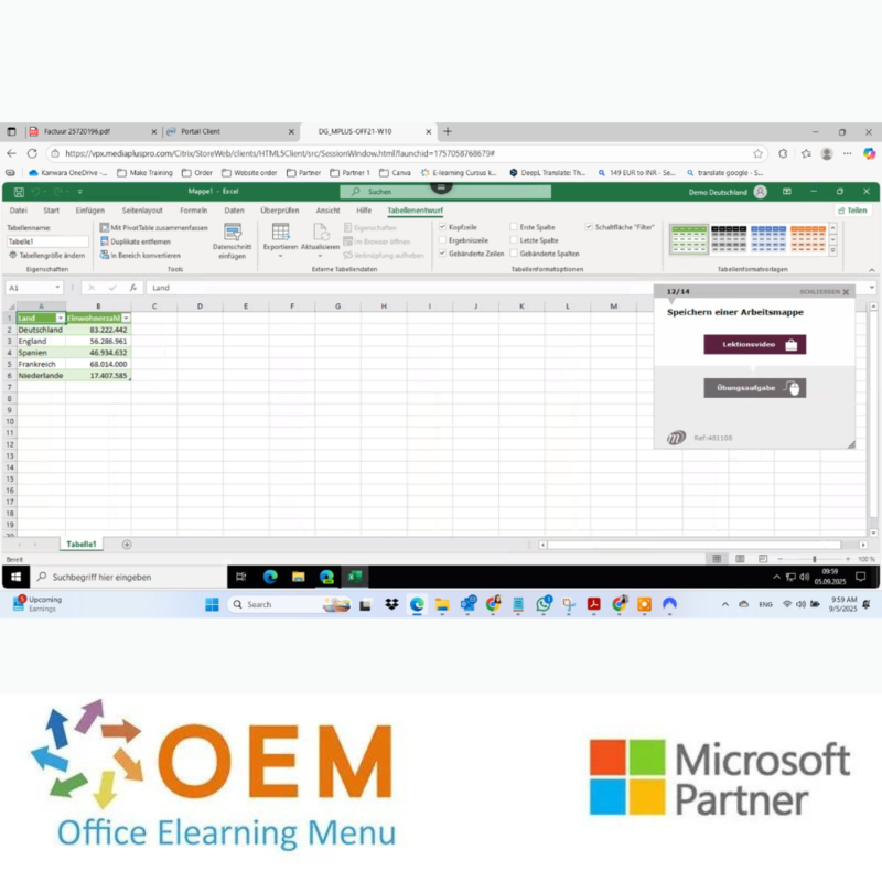 Kurs Excel 2021 Grundlagen Fortgeschritten Profi