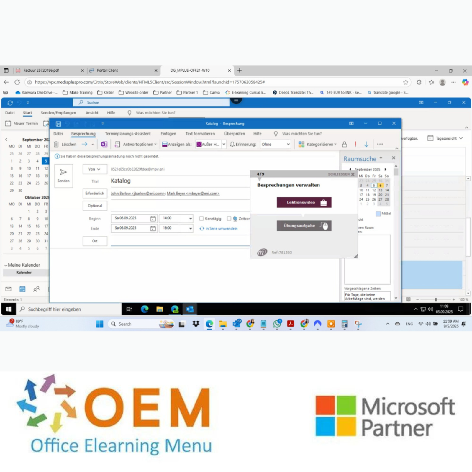 Microsoft Kurs Outlook 2021 E-Learning