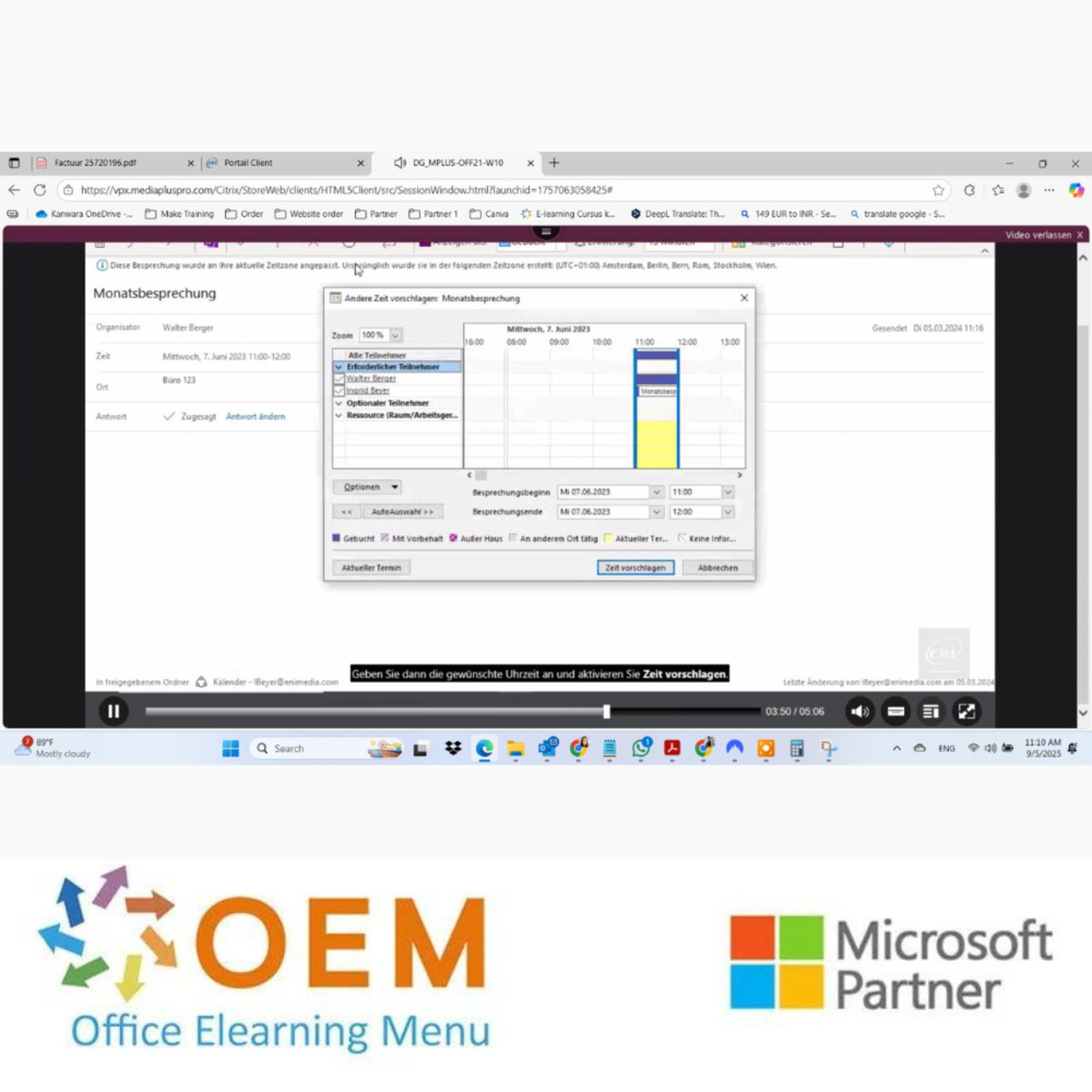 Microsoft Kurs Outlook 2021 E-Learning