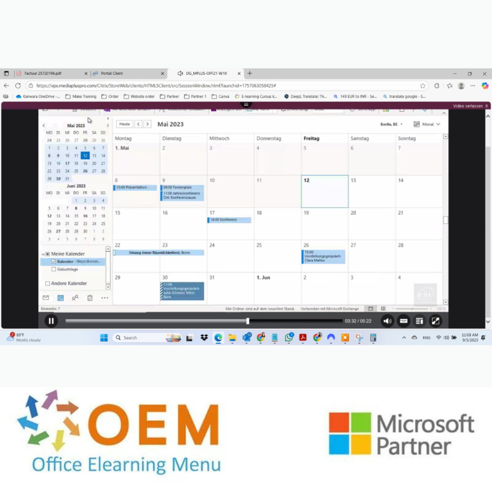 Microsoft Kurs Outlook 2021 E-Learning
