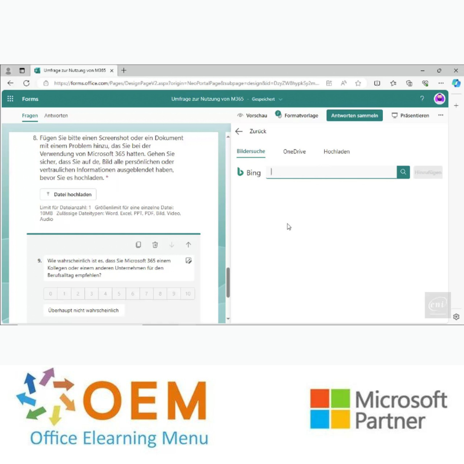 Microsoft Forms E-Learning