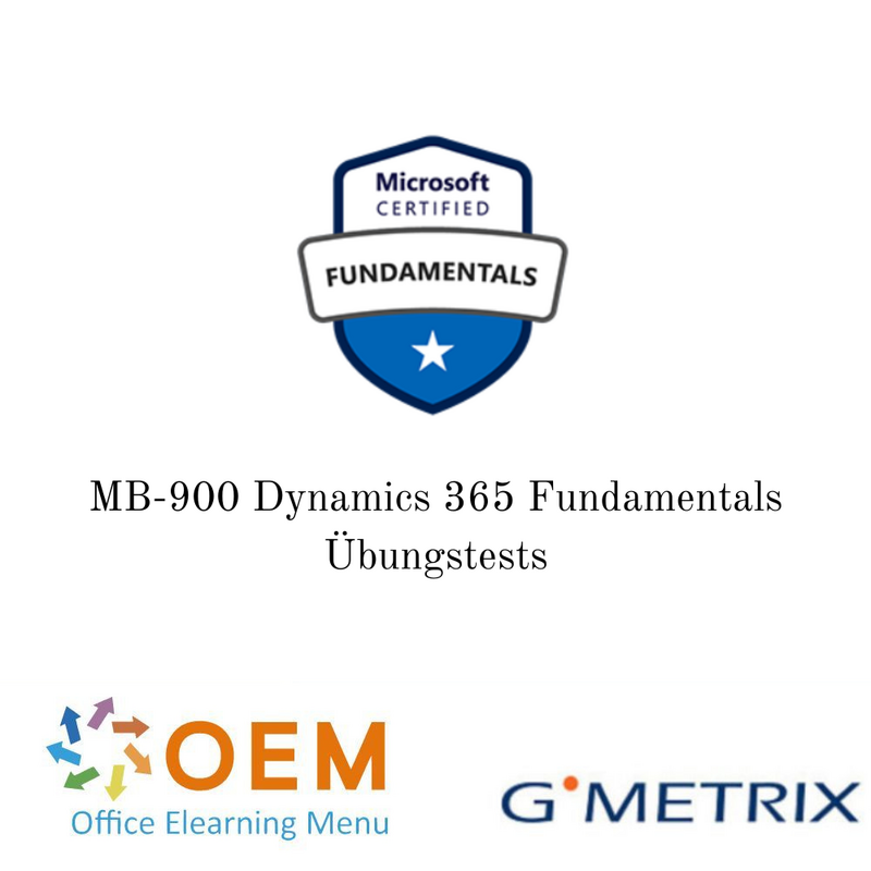 MB-900 Dynamics 365 Fundamentals Übungstests