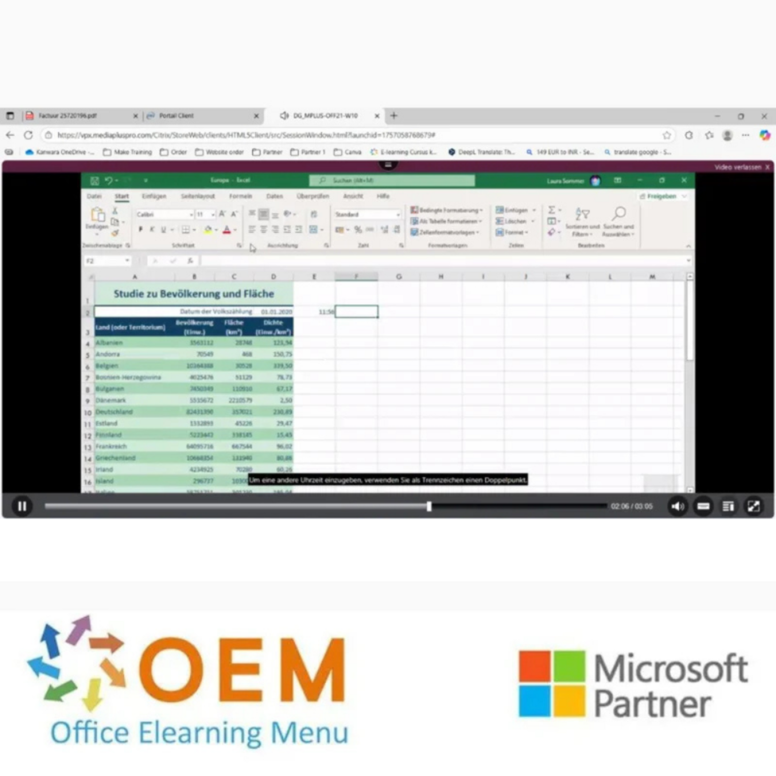 Microsoft Microsoft Excel 2024 und Microsoft 365 Schulung Grundlagen Fortgeschritten und Experte E-Learning Kurs