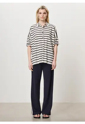 T1264/570 40D Stripped Aron Polo Top