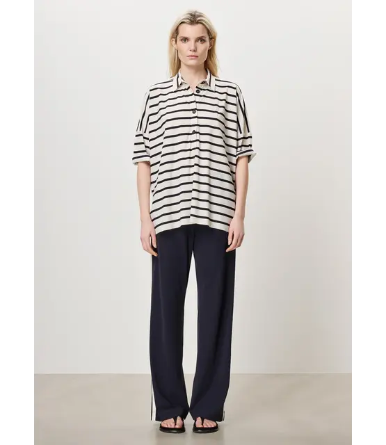 T1264/570 40D Stripped Aron Polo Top