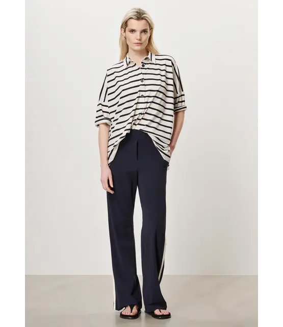 T1264/570 40D Stripped Aron Polo Top