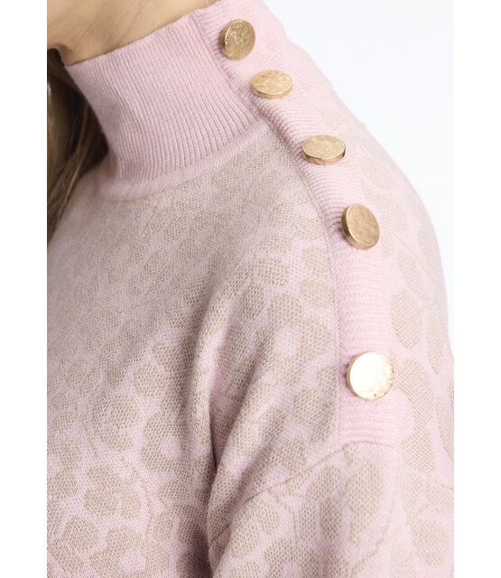 AH218 Light pink-beige-gold