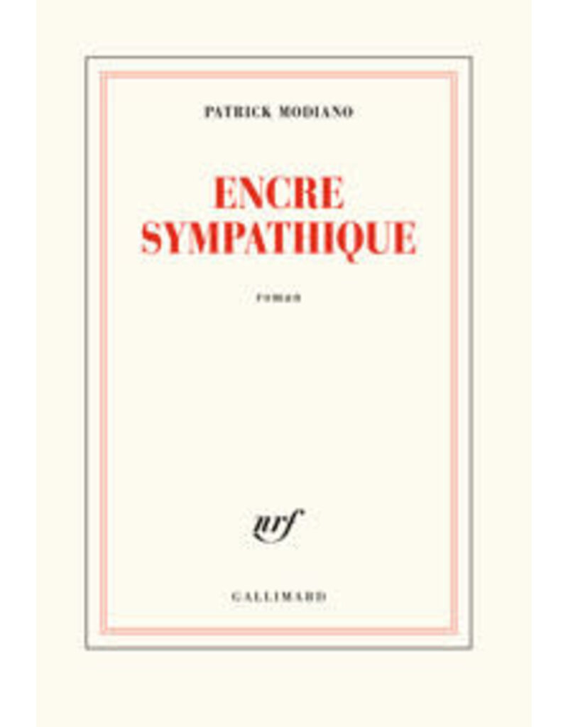 MODIANO Patrick Encre sympathique